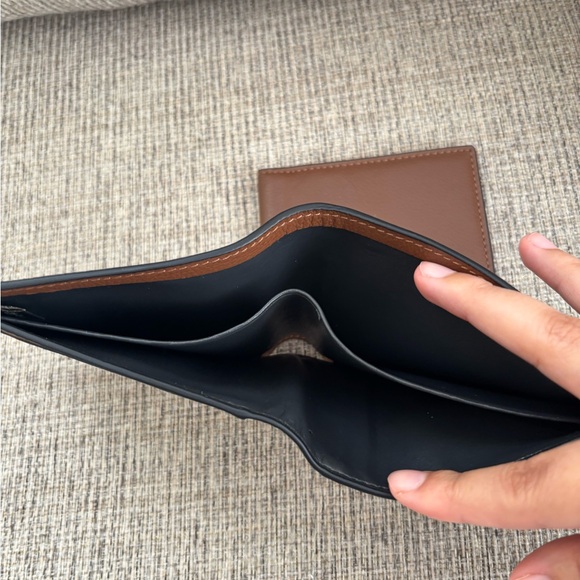 Coach Brown and Cream Stripe Wallet Set - Picture 4 of 5